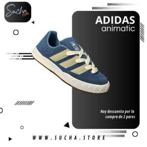 Zapatillas Adidas Animatic con diseño contemporáneo, parte superior de alta calidad y suela de goma, ideales para uso diario y estilo activo.